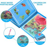 Kit buku mewarnai uniseks, peralatan menggambar mainan menggambar dan melukis seni untuk anak berusia 5 hingga 7 tahun