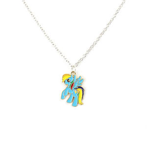 Collar de My Little Pony para Niñas, Colgante de Aleación Esmaltada <span class=keywords><strong>con</strong></span> Diseño de Unicornio, Joyería Kawaii, Regalo de Cumpleaños - Product Image 2