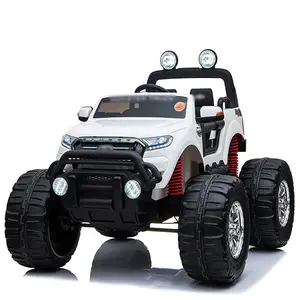 Voiture de nettoyage pour enfants, camion monstre, excavateur, roues généreuses, alimenté par batterie 24V, couleur rouge