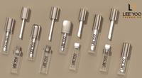 Conteneur de brillant à lèvres logo double face, tube de brillant à lèvres en plastique, emballage de cosmétiques en gros 2 couleurs