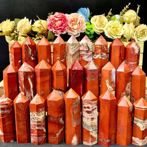 Venta al por mayor: Torre de cristal de jaspe rojo pulido de alta calidad, espécimen mineral, colección, varita de cristal curativa - Product Image 6