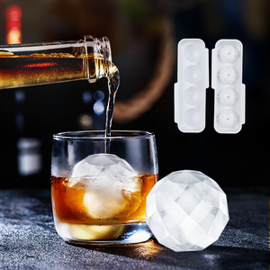 Round Ice Cube Mold 6 Cavities With Lid For Whiskey Beer Cooling Family Use - Product Image 1