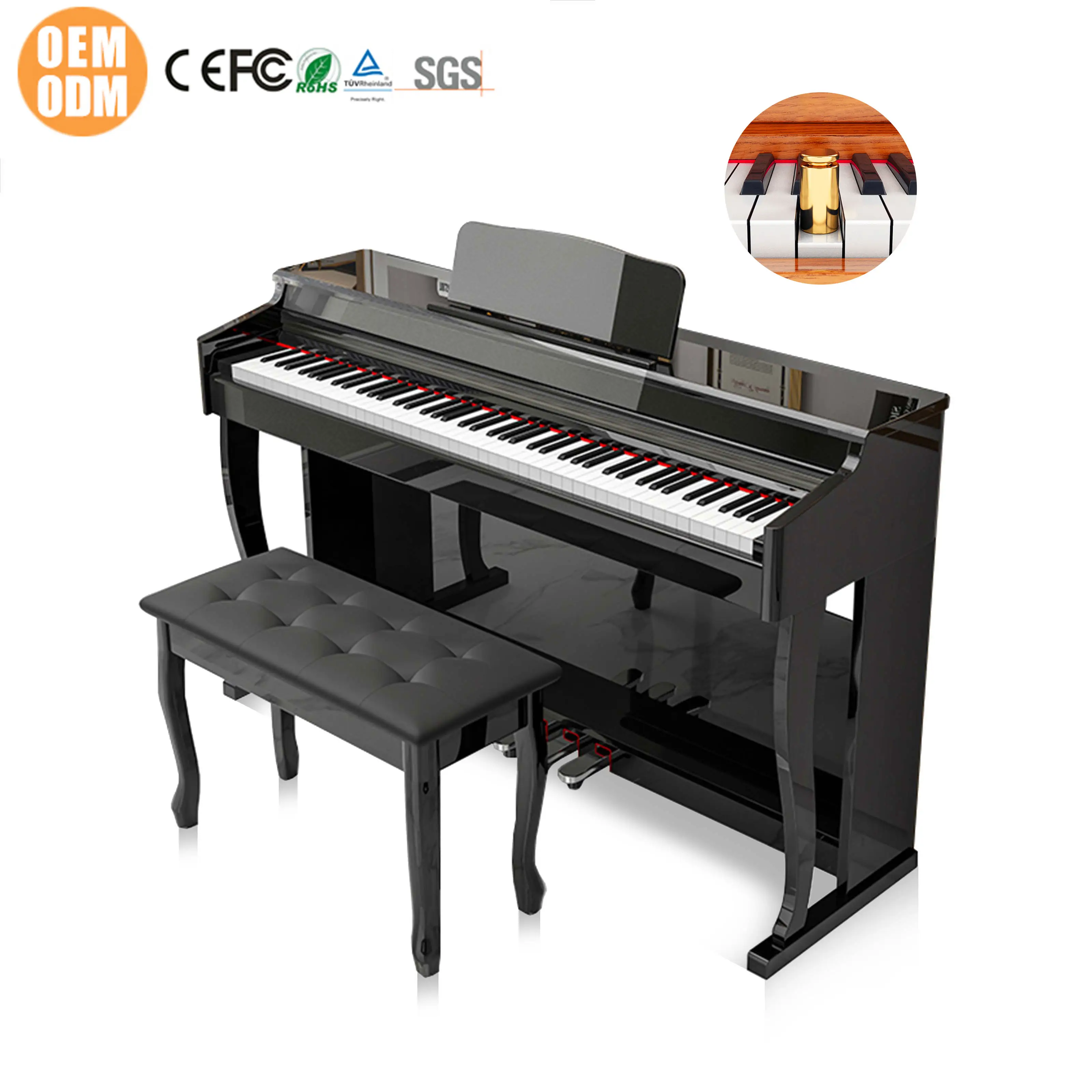 Upright Piano Keyboard Digital Piano 88 Weighted Keys Midi Controller Keyboard Digital Piano Keyboard