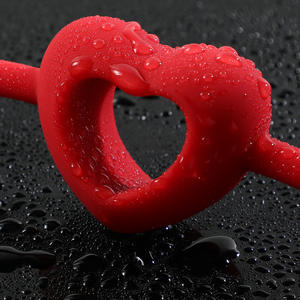 Полый кляп-шар в форме любви, альтернативный женский тренировочный секс-игрушки, заглушки для рта - Product Image 4