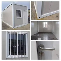 Fournisseur Préfabriqué de luxe bon marché Maison préfabriquée à plancher plat assemblée Maison mobile prête à l'emploi en conteneur avec toit en pente