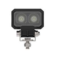 Faro LED de 20W para coche, tipo abeja amarilla de 2 pulgadas, con tres ojos, para parachoques delantero, pilar A, luz de posición lateral modificada para camping y todoterreno