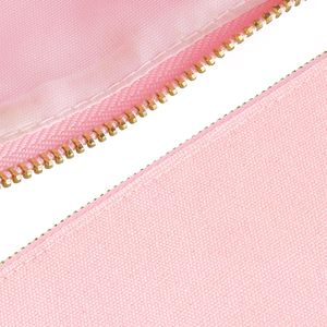 Sac de maquillage en toile avec fermeture éclair, logo personnalisé, vente chaude - Product Image 4