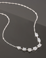 Collier en argent S925 avec moissanite, directement de l'usine, pour la collection de bijoux, luxe léger, polyvalent, à porter au quotidien