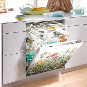 Couvre-portes décoratifs pour lave-vaisselle-23 "L X <span class=keywords><strong>26</strong></span>" H "Fleurs Aimant pour lave-vaisselle pour lave-linge Décalcomanie pour panneau de réfrigérateur - Product Image 3