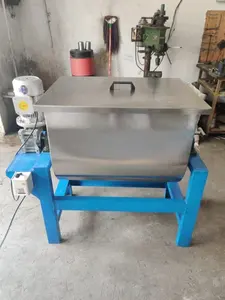 Stainless steel ribbon blender machine for powder mixing blending used in food pharma <b>chemical</b> industries - Product Image 3