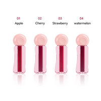 Brillant à lèvres végétalien à haute teneur en pigments 3ml Baume à lèvres teinté naturel avec éclat brillant Huile à lèvres revitalisante sans cruauté