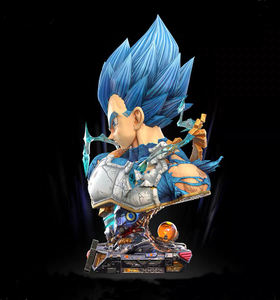 Precio de Fábrica MUSI, Busto de Vegeta 1/1, Figura de Anime Colorida en Fibra de Vidrio y Resina, Directamente del Fabricante - Product Image 5