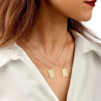 Collar con Colgante de Letra Personalizado, Collar con Letra Grabada, Regalo de San Valentín o Cumpleaños para tu Pareja