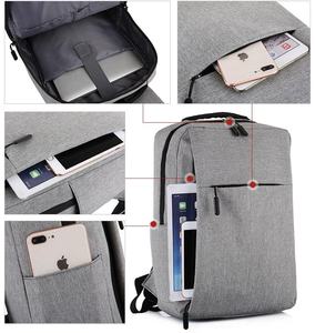 Factory Custom logo Simple Business Travel Bag Men Business USB Function Backpack Fabric <b>Film</b> Polyester Classic Laptop Backpack - Product Image 3