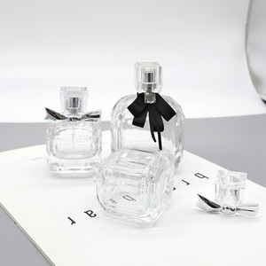 Envase de Perfume Cuadrado de Vidrio Personalizado de 50 ml, Envase Cosmético Vacío de Lujo con Cierre a Presión para Crema para el Cuidado de la Piel - Product Image 1
