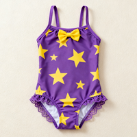 Ensemble bikini personnalisé OEM pour bébés filles avec nœud, maillot de bain une pièce pour nourrissons et tout-petits, écologique, doux et respirant, vêtements pour enfants en gros