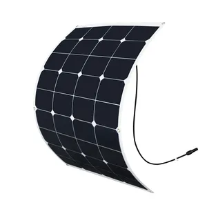 요트 보트 RV 보트 pv 모듈에 대한 100w 모노 Sunpower 유연한 태양 전지 패널 시스템