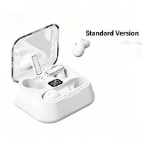 Auriculares Inalámbricos 2 en 1 con Diseño Dual TWS Creativo, Estuche de Carga Digital con Indicador LED, Intraaurales