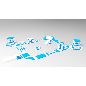 Grand parc aquatique gonflable blanc vert, <span class=keywords><strong>prix</strong></span> usine, vente - Product Image 5