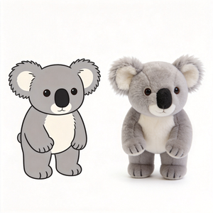 Nouvelle conception de jouets en peluche Koala, taille personnalisée, décoration de fête, jouets en peluche Koala gris, vente chaude, jouet en peluche animal personnalisé - Product Image 1