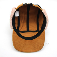 Gorro de Béisbol de Pana con Orejeras de Piel Sintética, Cálido para Invierno, Estilo Deportivo Urbano, para Caza, Pesca Deportiva