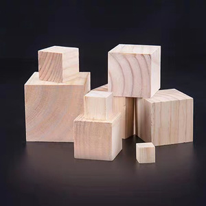 Bloques de Madera Cuadrados y Rectangulares, Tamaño Personalizable, Madera de Nogal Negro, Suministros para Manualidades, Estilo Moderno y Simple - Product Image 1