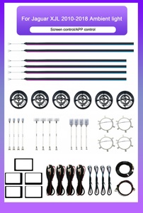 Éclairage ambiant RGB pour voiture SJC pour <span class=keywords><strong>Jaguar</strong></span> XJL 2010-2018, éclairage ambiant LED dynamique intérieur, accessoires de garniture de symphonie à 64 couleurs - Product Image 6