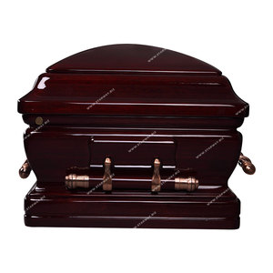 9304 Vente directe d'usine fournitures funéraires en gros Cercueil en bois de style américain de haute qualité Poignées de cercueil en bois massif - Product Image 3