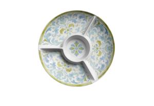 Ensemble de vaisselle en mélamine <span class=keywords><strong>Chic</strong></span> Scenic avec des détails peints à la main, idéal pour les pique-niques, le camping et les sorties en plein air - Product Image 5