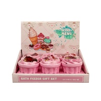 Bombe de bain, Logo personnalisé, ensemble de mini bonbons, nouveauté, cupcake, pour enfants, avec boîte, pièces