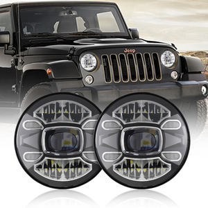 Faro delantero led para camión de 7 pulgadas, luz DRL para <span class=keywords><strong>Jeep</strong></span> JL Wrangler Hummer h1 h2, 7 redondos, aprobado por E9 DOT, 2022 - Product Image 3