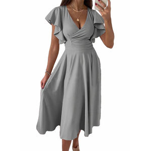 Edding Guest resses para omen <span class=keywords><strong>2023</strong></span> Summer Eck cuello IDI engength eehearsal Inner ONG RESS - Product Image 2