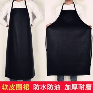 Waterproof <b>apron</b>, special leather <b>apron</b> for fish and seafood processing, oil-proof soft leather, butcher's kitchen <b>work</b> - Product Image 4