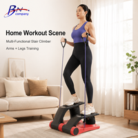 BNcompany Air Stair Climber Stepper : Équipement d'exercice efficace pour les chevilles, les genoux, la taille et les bras - Simulateur d'escalade multifonctionnel