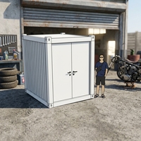 Conteneur extérieur préfabriqué sécurisé pour voiture et moto, abri de rangement extérieur pour jardin
