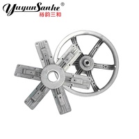 Ventilateur d'extraction électrique en acier inoxydable à roulement à billes pour volailles, 1380 mm, système de suspension à marteau oscillant pour moteur 380 V, personnalisation OEM