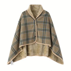Plaid multifonctionnel 100x140cm pour personne paresseuse, protection contre le froid au bureau, couverture en flanelle pour étudiant, petite couverture - Product Image 1