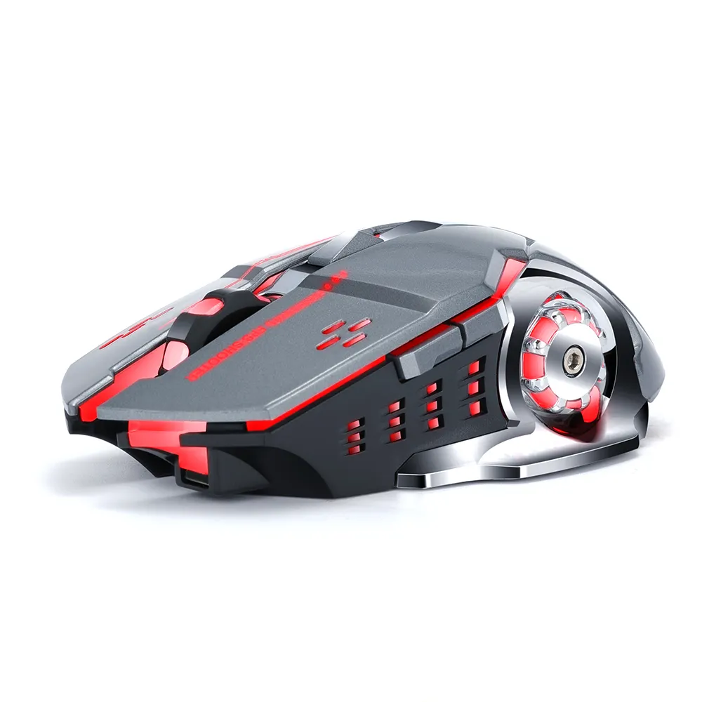 Mechanical E-Sports 2.4G USB Computer Gaming Mouse RGB Color LED Backlit Rechargeable Silent Wireless Gaming Mouse For PC Laptop