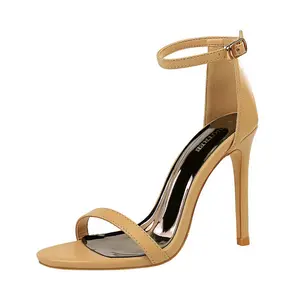 829-1 European and American style summer fashion simple stiletto high heel high heels sexy nightclub sandals women's shoes