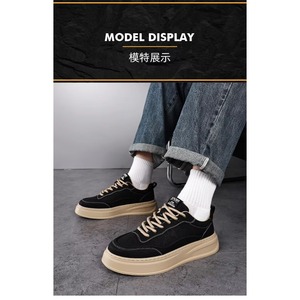 Nuevos Zapatos Casuales de Moda para Hombre, Estilo Slip-On, Acolchados, de Color Sólido, Versátiles para Uso Diario, con Suela Gruesa - Product Image 6