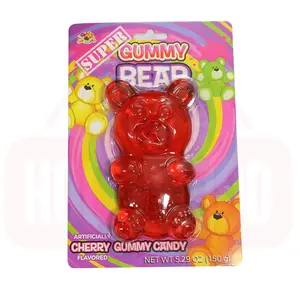 Holeywood <span class=keywords><strong>3D</strong></span> 150g Gummy Bear Candy Mixed Fruit & Sweet Flavored Halal Certified Cute Bear Shaped Pieces en caja de embalaje - Product Image 1