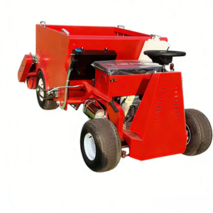 Tracteur de jardinage rouge avec moteur à essence et benne de chargement pour usage en jardin - Product Image 4