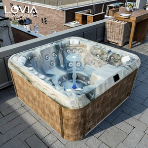 Jacuzzi LOVIA Personalizable para 7 Personas, <span class=keywords><strong>Spa</strong></span> con Hidromasaje, Jacuzzi Exterior Elevado, Bañera de Hidroterapia - Product Image 1