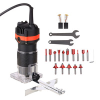 Mini Défonceuse à Main en Plastique 800W 110V/220V Monovitesse pour le Travail du Bois (sans fraise)