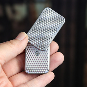 Honeycomb Tuning Fork EDC Metal Toy Stainless Steel Fidget Spinner for Adults Kids Decompression <b>Push</b> Card <b>Pop</b> Coin Unlimited - Product Image 4
