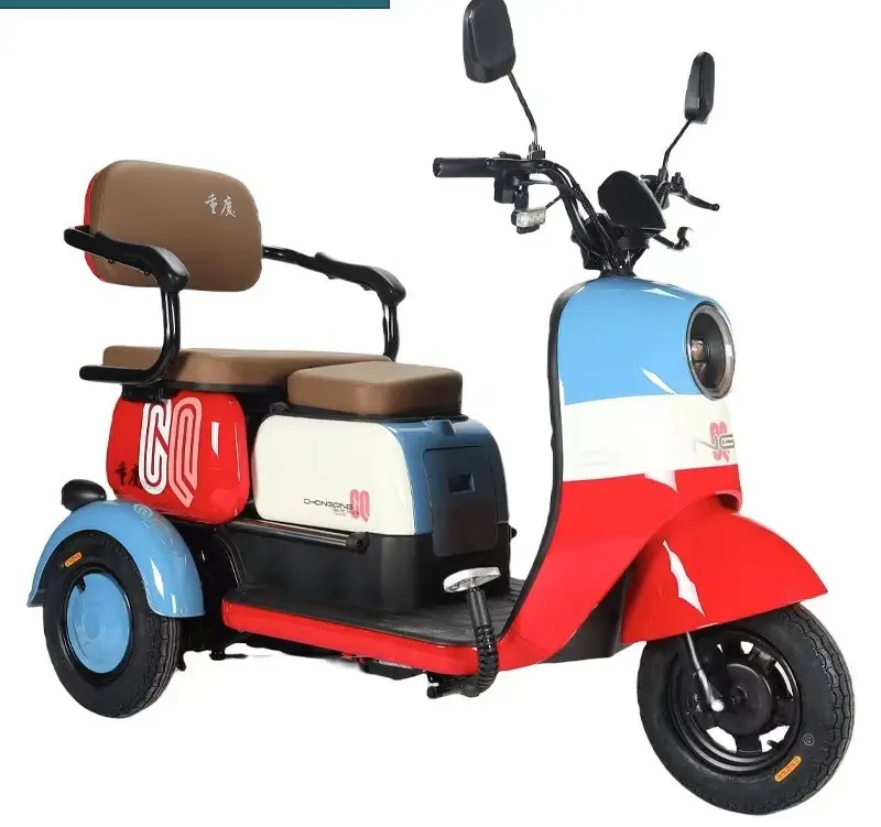 Triciclos eléctricos de motocicletas de tres ruedas 1000W transporte de carga eléctrico para adultos triciclos de bicicletas de ocio