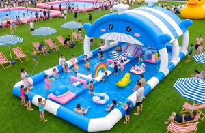 Piscine gonflable géante personnalisée en gros, piscine gonflable portable en PVC pour événements intérieurs, parcs, camping et jardins - Product Image 5