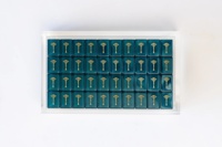 Mahjong Americano de Lujo, Nuevo, Azul Laguna, Fichas de Acrílico Artísticas, Tamaño y Color Personalizables, Duradero, Portátil y Ecológico