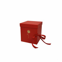 Boîte à fleurs décorative de haute qualité vide, boîte à fleurs « Je t'aime », boîte d'emballage en carton pliable de luxe, boîte pour la fête des mères