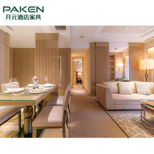 حل شامل متكامل لأثاث الضيافة من المصنع، طقم أثاث غرفة معيشة فندقية كامل مخصص مع تصميم ثلاثي الأبعاد CAD - Product Image 3